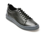 Pantofi OTTER negri, AST1, din piele naturala