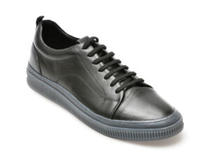 Pantofi OTTER negri, AST1, din piele naturala