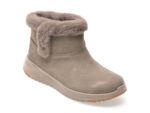 Ghete SKECHERS gri, ON-THE-GO STELLAR, din piele intoarsa
