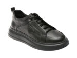 Pantofi OTTER negri, 30301, din piele naturala