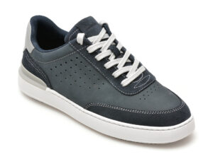 Pantofi CLARKS bleumarin, COURTLITE RUN, din nabuc