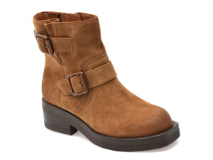 Ghete CLARKS maro, REBEBUC, din piele intoarsa