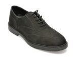 Pantofi OTTER negri, EF88, din nabuc
