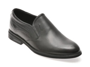 Pantofi OTTER negri, 35220, din piele naturala