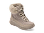 Ghete SKECHERS gri, D LUX WALKER, din piele ecologica