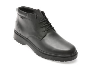Ghete GEOX negre, U46HND, din piele naturala