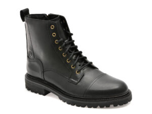 Ghete CLARKS negre, CLARHI, din piele naturala