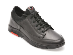 Pantofi OTTER negri, CASP11, din piele naturala