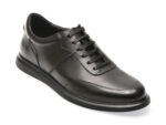 Pantofi OTTER negri, 218911, din piele naturala