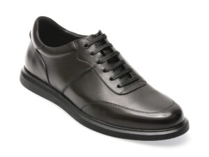 Pantofi OTTER negri, 218911, din piele naturala