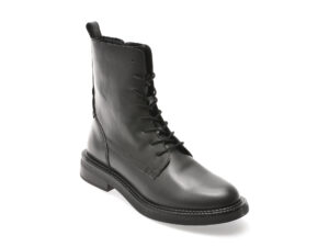 Ghete GEOX negre, D46WYG, din piele naturala