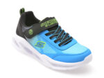 Pantofi sport SKECHERS albastri, SKECHERS METEOR-LIGHTS, din material textil