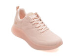 Pantofi sport SKECHERS roz, BOBS GEO, din piele ecologica