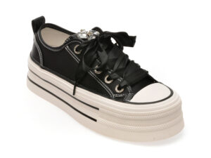 Pantofi GRYXX negri, 1126, din material textil