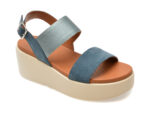 Sandale GEOX albastre, D45M1A, din piele intoarsa