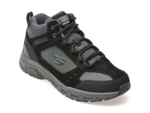 Ghete SKECHERS negre, OAK CANYON, din material textil