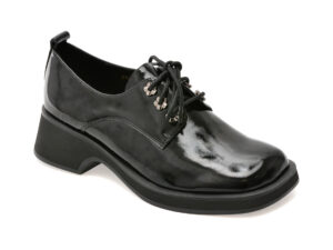 Pantofi EPICA negri, 4F3015, din piele naturala lacuita