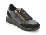 Pantofi GEOX negri, D4600A, din piele naturala
