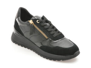 Pantofi GEOX negri, D4600A, din piele naturala