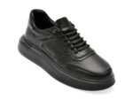 Pantofi EPICA negri, D3513, din piele naturala