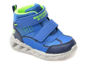 Ghete SKECHERS albastre, MAGNA-LIGHTS, din material textil