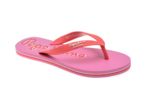 Papuci PEPE JEANS roz, LS70157, din pvc