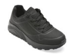 Pantofi sport SKECHERS negri, UNO LITE, din piele ecologica