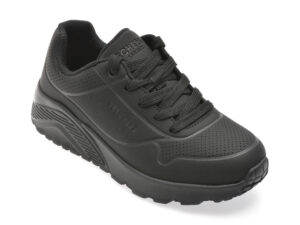 Pantofi sport SKECHERS negri, UNO LITE, din piele ecologica