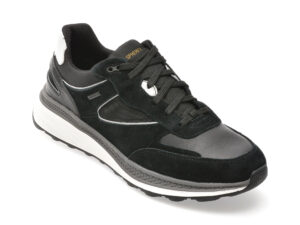 Pantofi sport GEOX negri, U46HGA, din piele naturala