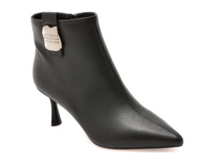 Botine elegante EPICA negre, 2201, din piele naturala