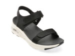 Sandale SKECHERS negre, ARCH FIT, din material textil