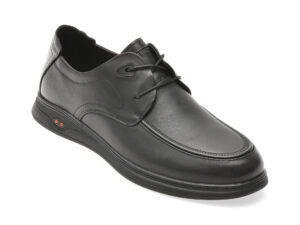 Pantofi OTTER negri, 35511, din piele naturala