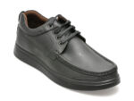 Pantofi OTTER negri, TUR80, din piele naturala