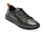 Pantofi OTTER negri, 3321, din piele naturala