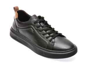 Pantofi OTTER negri, 3321, din piele naturala