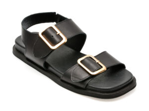 Sandale EPICA negre, 3772972, din piele naturala