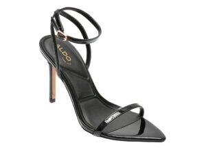 Sandale elegante ALDO negre, TULIPA 001, din piele ecologica