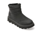 Ghete RIEKER negre, W2070, din piele naturala