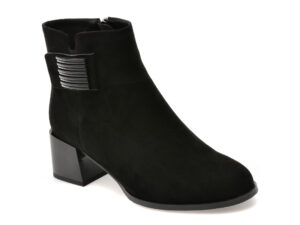 Ghete ALDO negre, KR720, din piele intoarsa