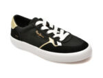 Pantofi PEPE JEANS negri, LS31556, din material textil