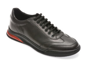 Pantofi OTTER negri, PZN1, din piele naturala