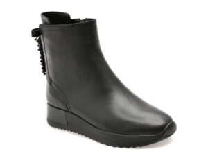 Ghete EPICA negre, WR035, din piele naturala