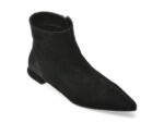 Botine EPICA negre, 26025K, din piele intoarsa