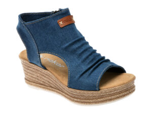 Sandale RIEKER albastre, 68791, din material textil