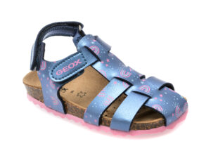 Sandale GEOX bleumarin, B452RA, din piele ecologica