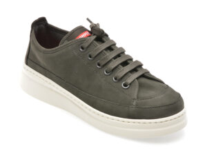 Pantofi sport CAMPER gri, RUNNER, din piele naturala