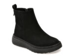 Ghete EPICA negre, 3R515, din piele intoarsa