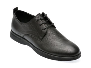 Pantofi OTTER negri, 2816, din piele naturala