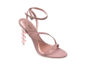 Sandale elegante ALDO roz, TIFFANIA 650, din piele ecologica