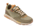 Pantofi sport JEEP kaki, M42111A, din piele ecologica